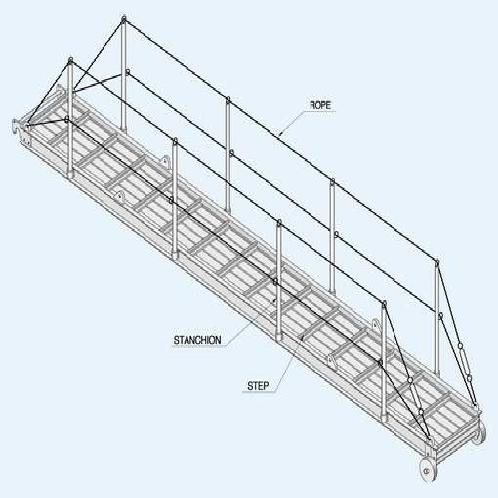 Wharf Ladder(Gang Way) Deck Plate Step Type